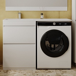 Style Line Мебель для ванной Даллас 120 Люкс L, белая – фотография-5